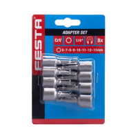 Hatlapfejű mágneses bit anyabehajtó   készlet  6-13mm