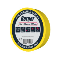 Szigetelőszalag sárga 20mx19mmx0,15mm