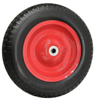 Talicska kerék TÖMÖR fém felnis golyós 3,5-8" 16/65mm