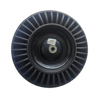 Talicska kerék TÖMÖR fém felnis golyós 4-8" 16mm Silver