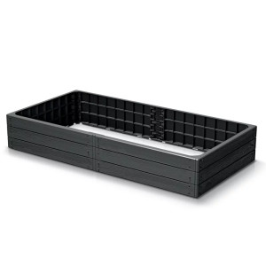 Base Woody műanyag magaságyás 150x75x25cm antracit