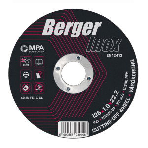 Berger INOX vágókorong 125x1mm  500db/csomag