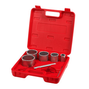 Csempelyukfúró készlet kofferben 8 r. 33-83mm Berger