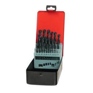 Csigafúró készlet 1-13mm HSS-R  25r. Metal-Box Berger