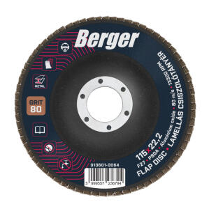 Lamellás csiszoló 115mm P 80 Berger
