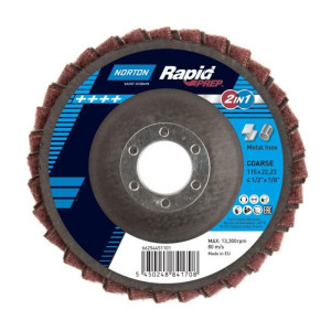 Lamellás csiszoló 125mm P150 Norton Rapid Prep 2in1