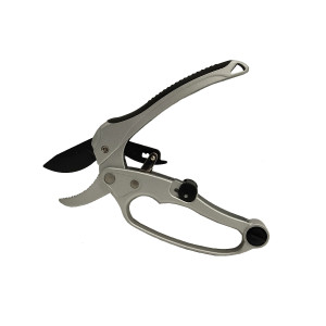 Metszőolló 20cm racsnis áttételes fém nyéllel Muta