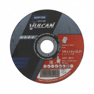 Norton Vulcan vágókorong 125x1 mm INOX 100+10