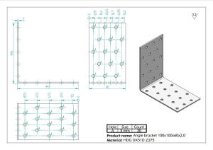 Sarokvas, sarokösszekötő 100x100x60x2mm CE-ETA tüzihorganyzott