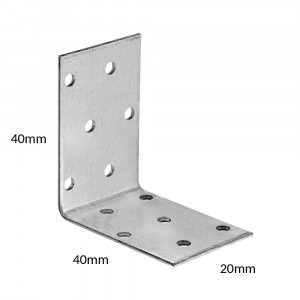 Sarokvas, sarokösszekötő  40x40x20x2mm CE-ETA tüzihorganyzott