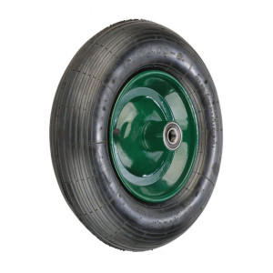 Talicska kerék 4-8" 20mm furat golyós fém felnis pumpálható