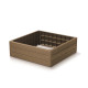 Base Woody műanyag magaságyás  75x75x25cm barna