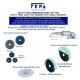 Fíbertárcsa 125 P  36  FLM.
